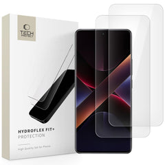 ZAŠTITNA  TECH-PROTECT HYDROFLEX FIT+ 2-PACK XIAOMI REDMI NOTE 14 PRO 5G / 14 PRO+ PLUS 5G / POCO X7 5G PROZIRNA