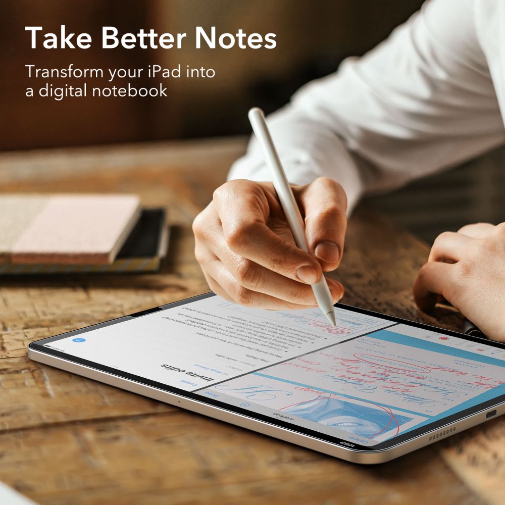 ZAŠTITNA  ESR PAPER FEEL MAGNETSKA IPAD AIR 10.9 4 / 5 / 6 / 2020-2024 / PRO 11 2 / 3 / 4 / 2020-2022 MATTE CLEAR