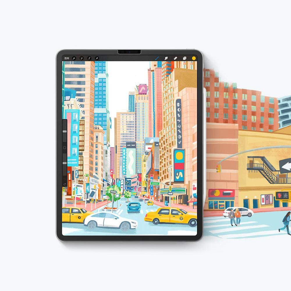 2X OCHRANNÁ FÓLIA HOFI PAPER PRO+ 2-PACK IPAD 10.2 7 / 8 / 9 / 2019-2021 MATTE CLEAR