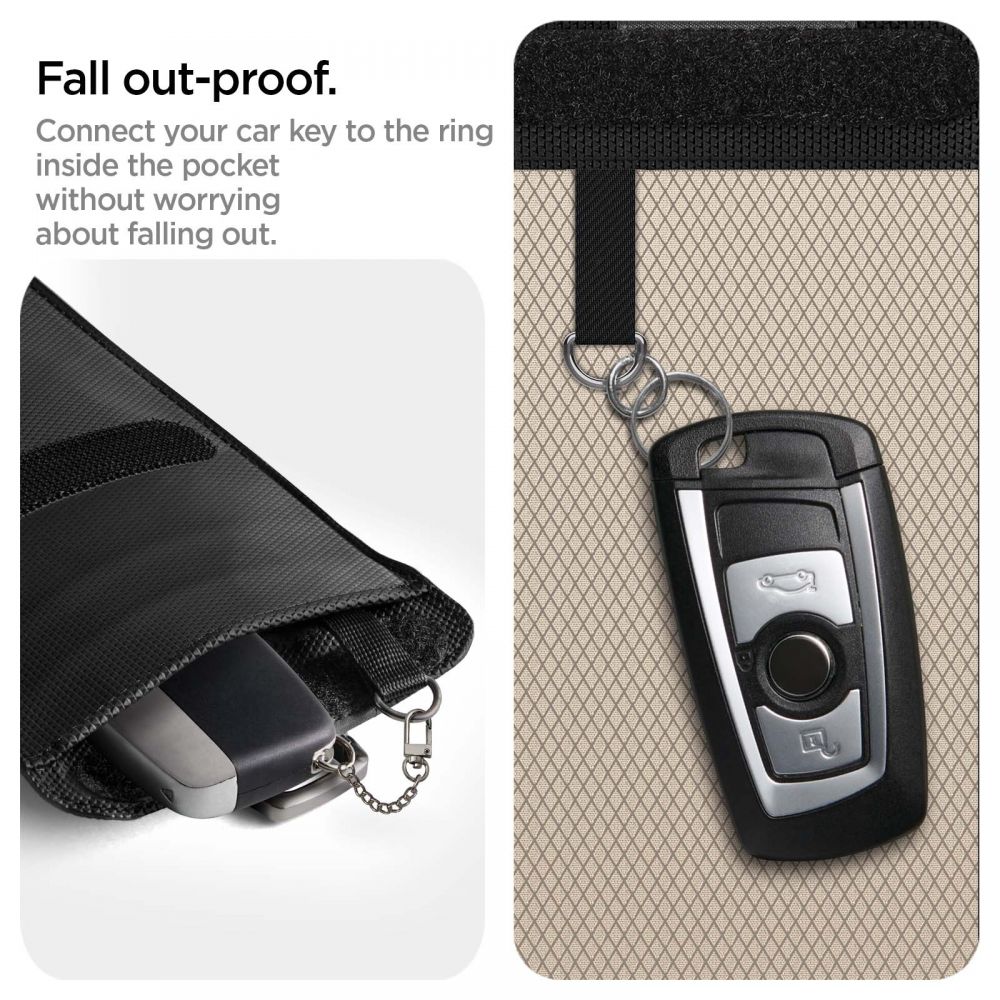 FARADAYOVA KLIETKA SPIGEN POUCH KEYLESS RFID SIGNAL BLOCKER BLACK