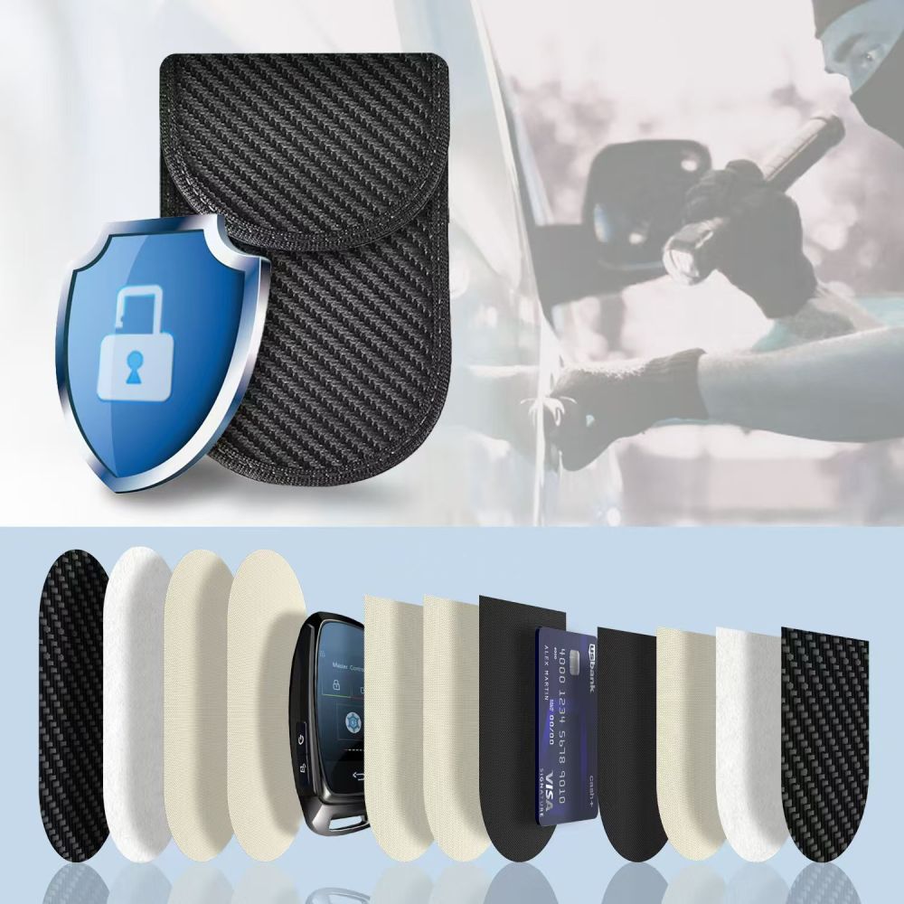 TECH-PROTECT KLR100 POUCH KEYLESS RFID SIGNAL BLOCKER CASE CARBON