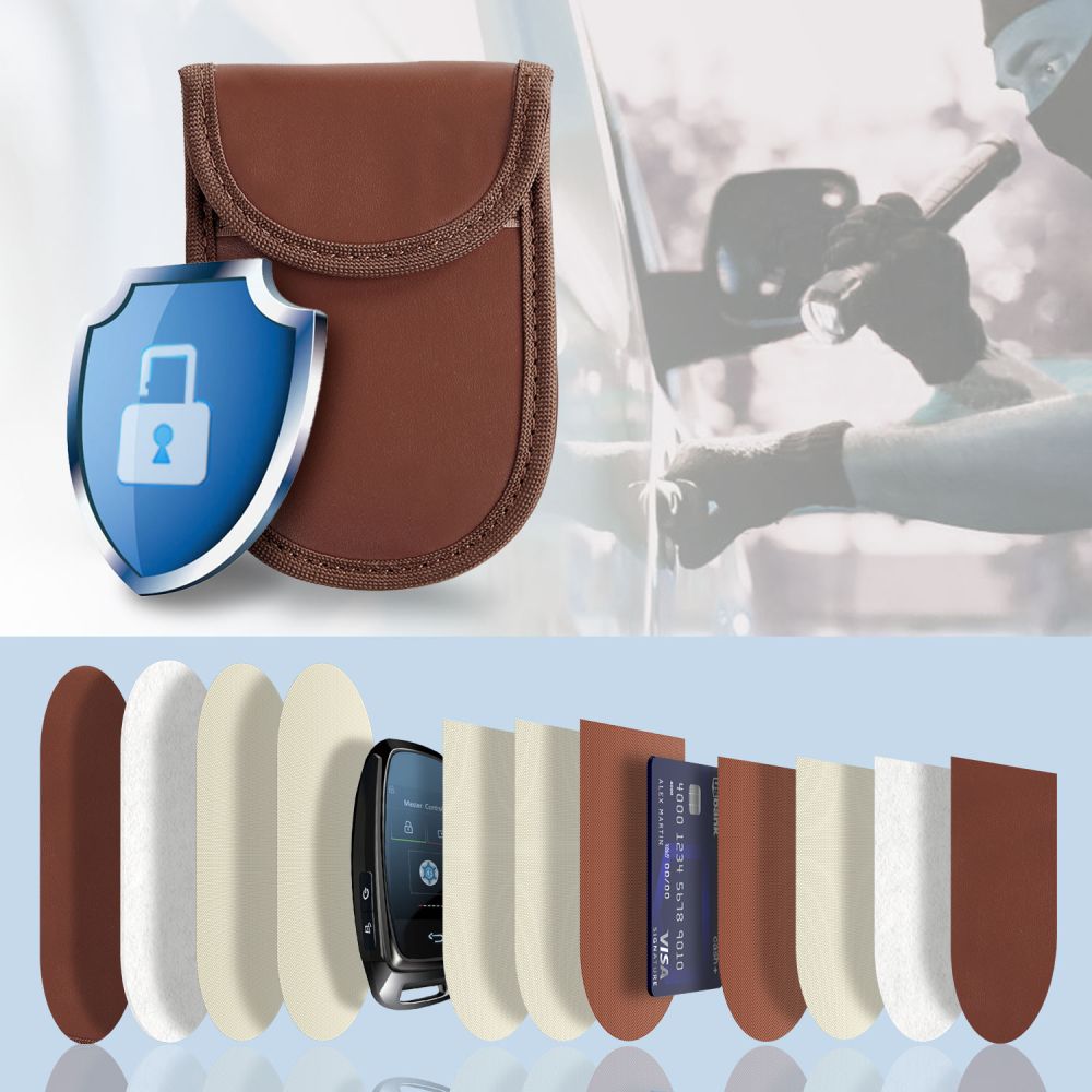 TECH-PROTECT KLR100 POUCH KEYLESS RFID SIGNAL BLOCKER CASE ESPRESSO