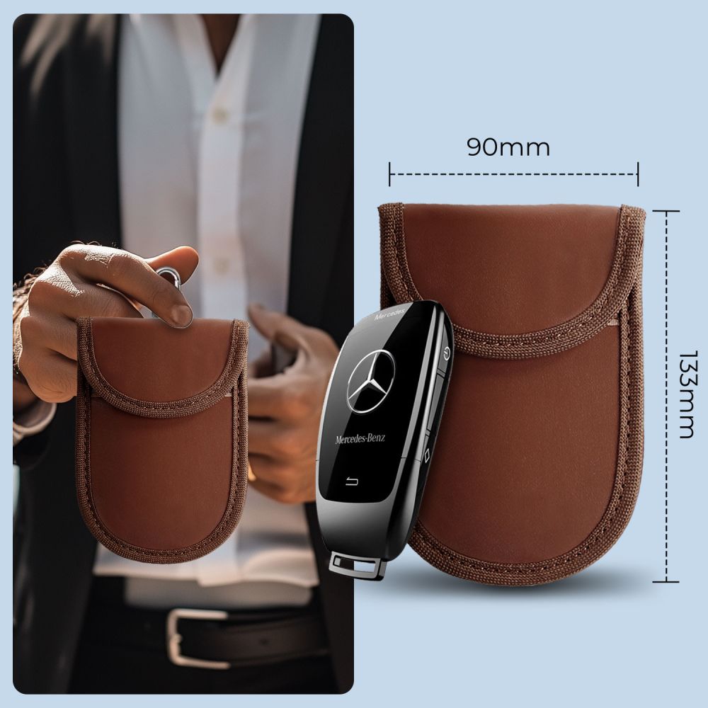 TECH-PROTECT KLR100 POUCH KEYLESS RFID SIGNAL BLOCKER CASE ESPRESSO