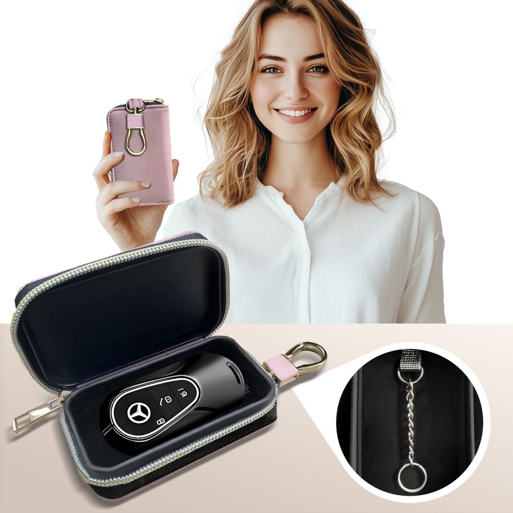FARADAYA TECH-PROTECT KLR300  BEZKLJUČNI RFID SIGNAL BLOCKER TORBICA BABY ROZA