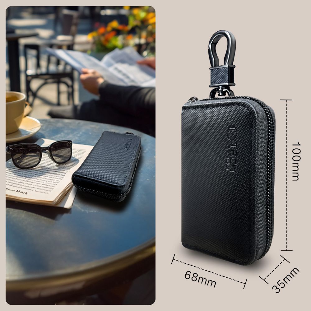FARADAYA TECH-PROTECT KLR300 POUCH KEYLESS RFID SIGNAL BLOCKER CASE BLACK