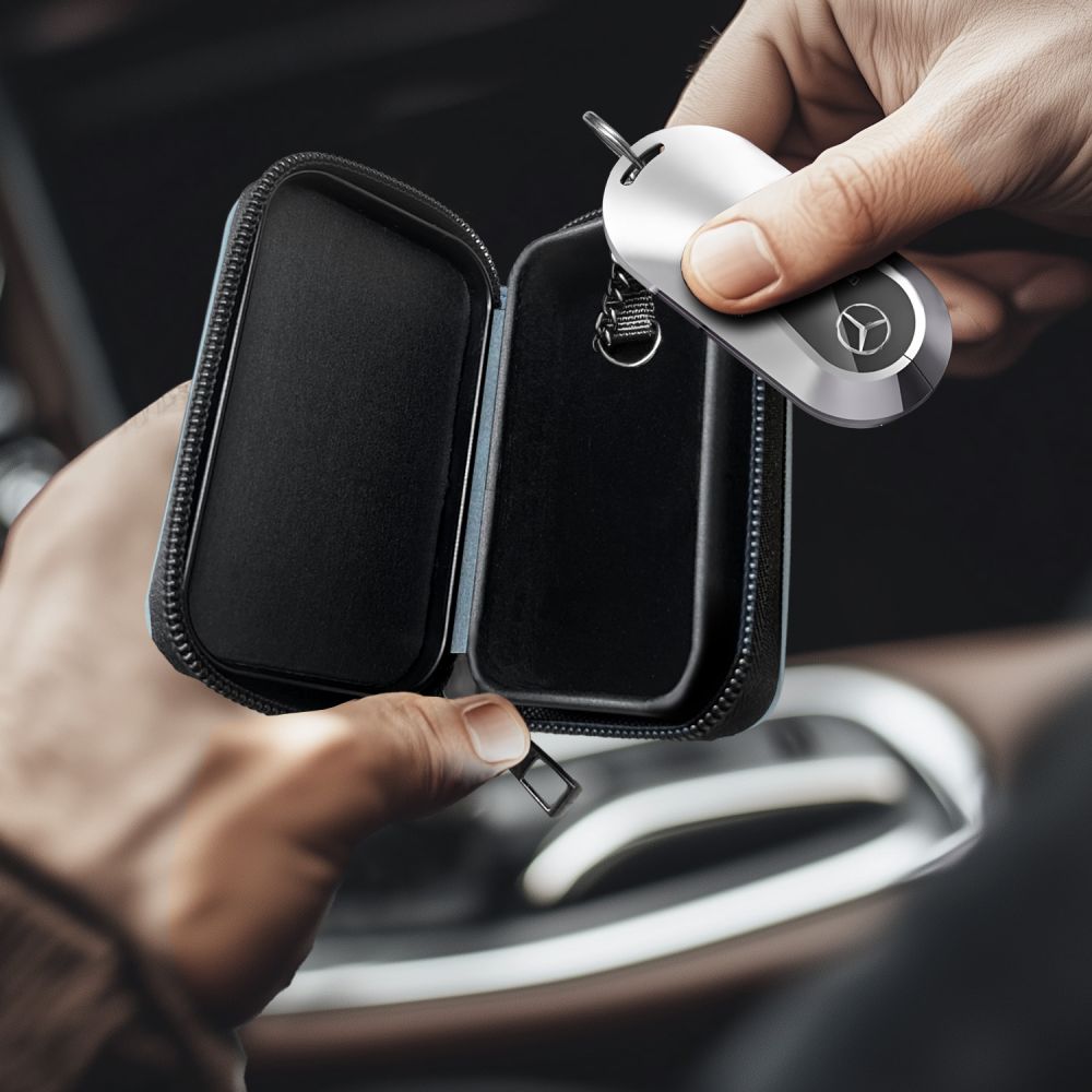 FARADAYA TECH-PROTECT KLR300  BEZKLJUČNI RFID SIGNAL BLOCKER  SIVI CRAYON