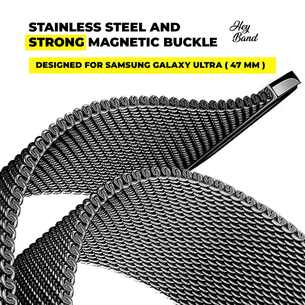 METALNA TRAKA ZA SAMSUNG GALAXY WATCH ULTRA (47 MM) HEYBAND MILANESE SREBRNA 