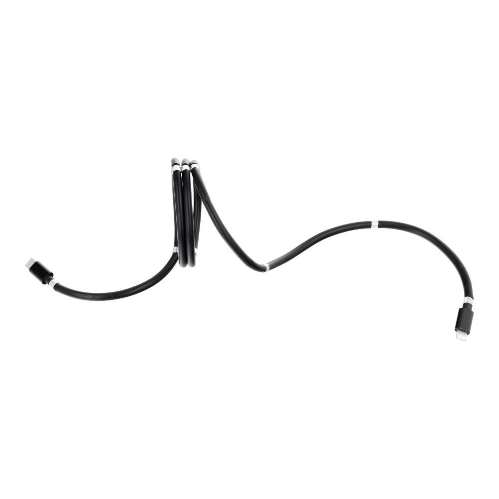 HEYCASE CABLE TYPE C FOR IPHONE LIGHTNING 8-PIN PD18W MAGNETIC 3A C673 BLACK 1M