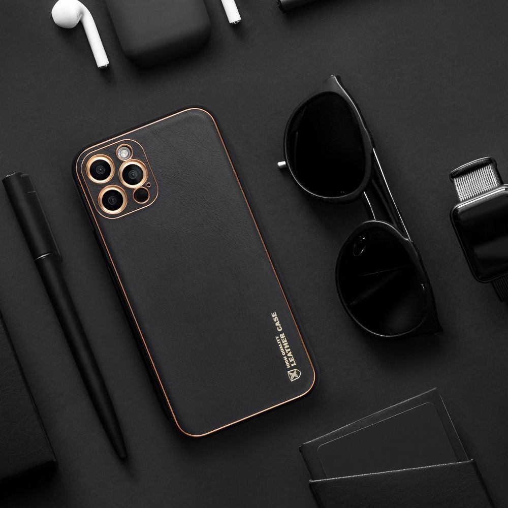 KOŽENÝ KRYT NA SAMSUNG GALAXY A25 5G HEYCASE LEATHER BLACK