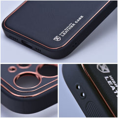 KOŽENÝ KRYT NA SAMSUNG GALAXY A25 5G HEYCASE LEATHER BLACK