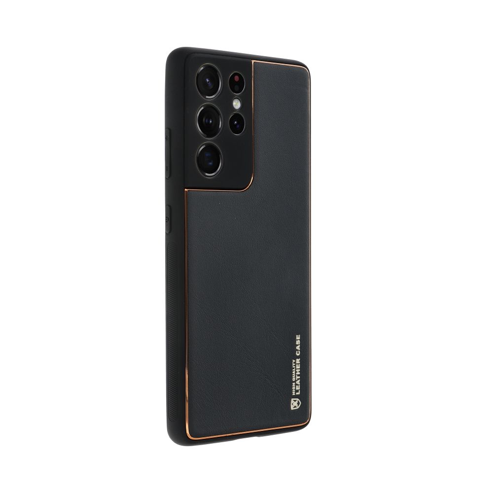 KOŽENÝ KRYT NA SAMSUNG GALAXY A25 5G HEYCASE LEATHER BLACK