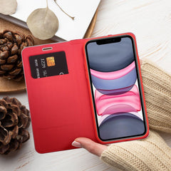 KNIŽKOVÝ KRYT NA XIAOMI REDMI 13C / POCO C65 HEYCASE LUNA WALLET PURE RED