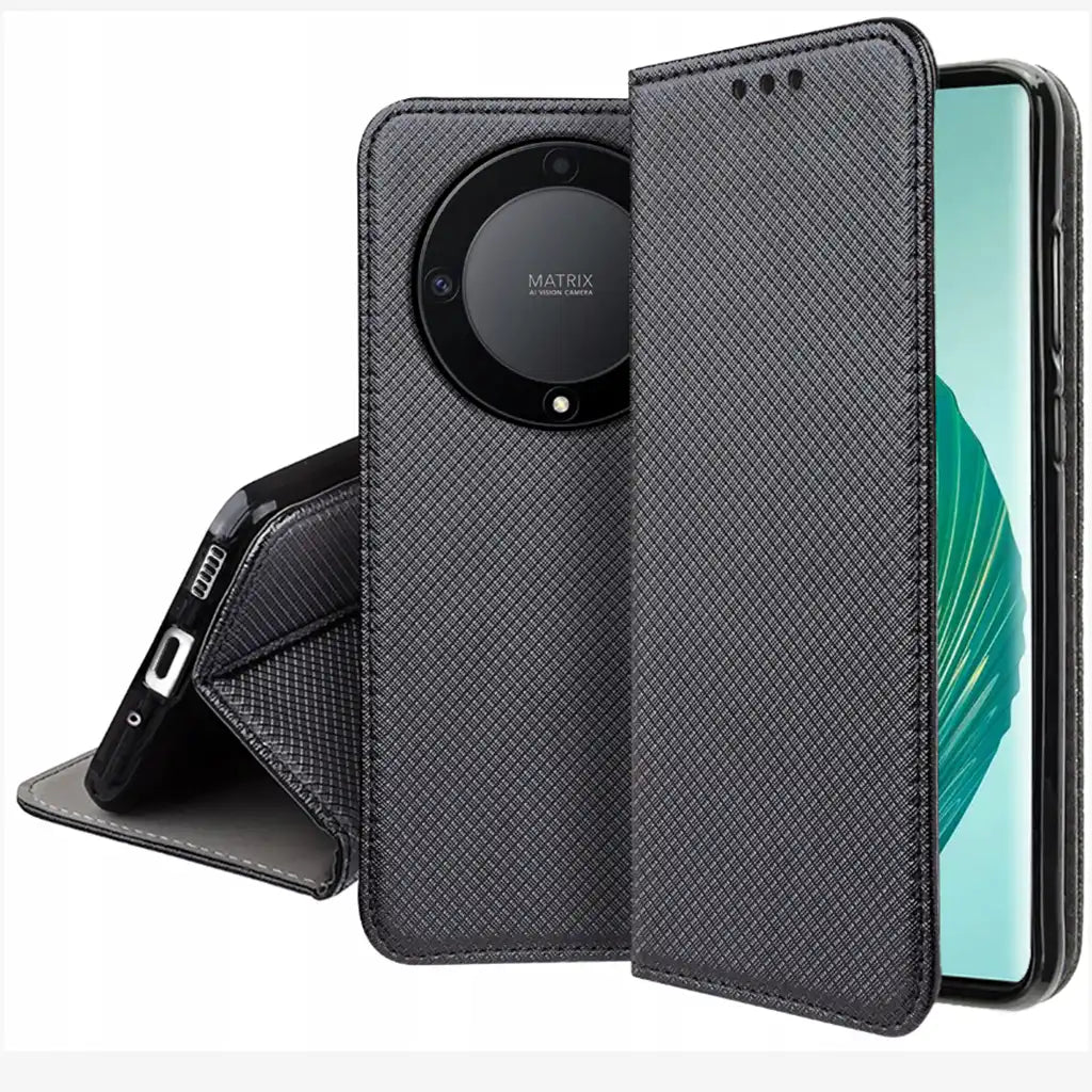 KNIŽKOVÝ KRYT NA XIAOMI REDMI 13 4G HEYCASE MAGNETO WALLET BLACK