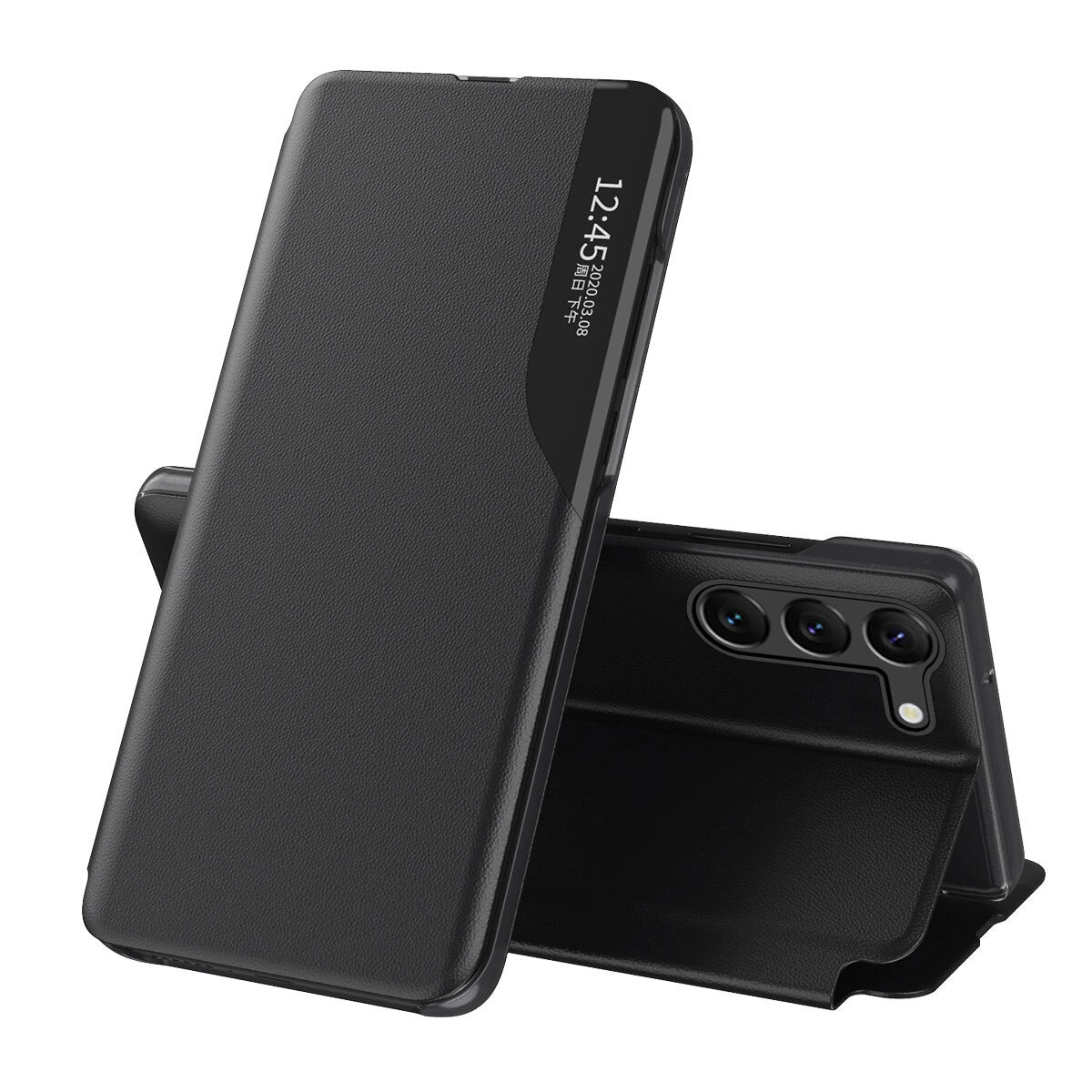 KNIŽKOVÝ KRYT NA XIAOMI POCO C65 / REDMI 13C HEYCASE SMART VIEW BLACK