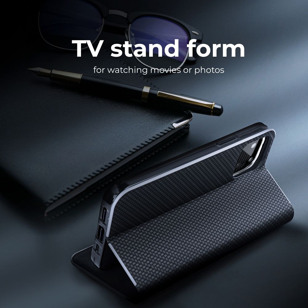 KNIŽKOVÝ KRYT NA SAMSUNG A35 5G HEYCASE WALLET CARBON BLACK