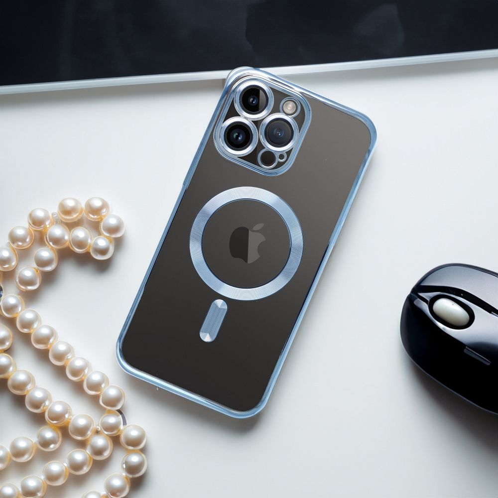 KRYT NA IPHONE 15 HEYCASE SHINE MAGSAFE BLUE
