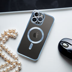 KRYT NA IPHONE 15 HEYCASE SHINE MAGSAFE BLUE