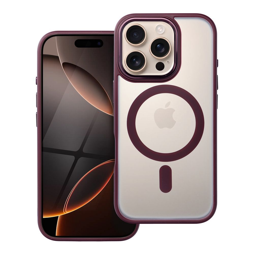  ZA IPHONE 16 PRO HEYCASE MAG MAGSAFE PLUM CRVENA