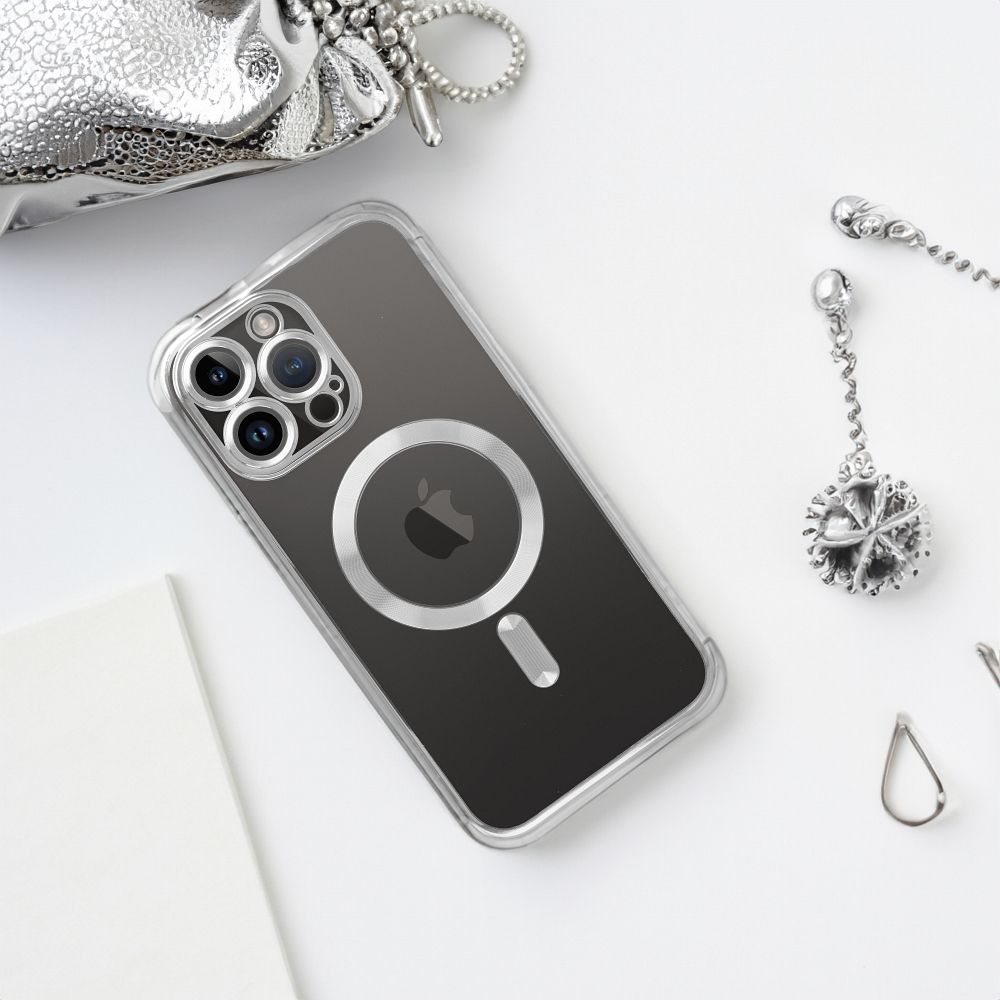  ZA IPHONE 16 PRO HEYCASE MAGSAFE MAG SHINE SREBRNA