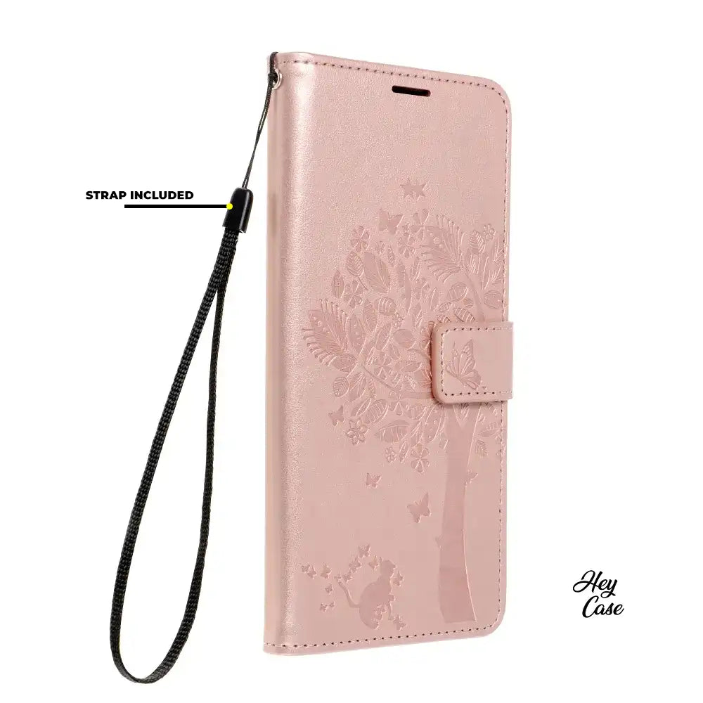 KRYT NA SAMSUNG GALAXY A55 5G HEYCASE MAGNET WALLET WOOD ROSE