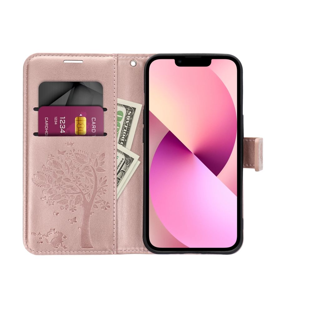 KRYT NA SAMSUNG GALAXY A55 5G HEYCASE MAGNET WALLET WOOD ROSE