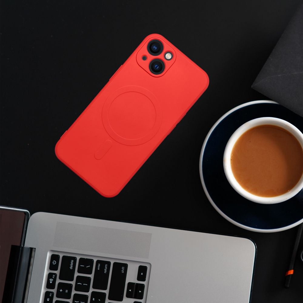 KRYT NA SAMSUNG GALAXY S24 FE HEYCASE SILICONE MAG MAGSAFE RED