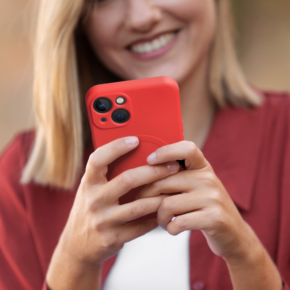 KRYT NA SAMSUNG GALAXY S24 FE HEYCASE SILICONE MAG MAGSAFE RED
