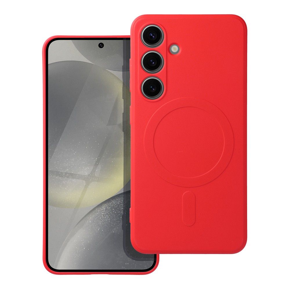 KRYT NA SAMSUNG GALAXY S24 FE HEYCASE SILICONE MAG MAGSAFE RED
