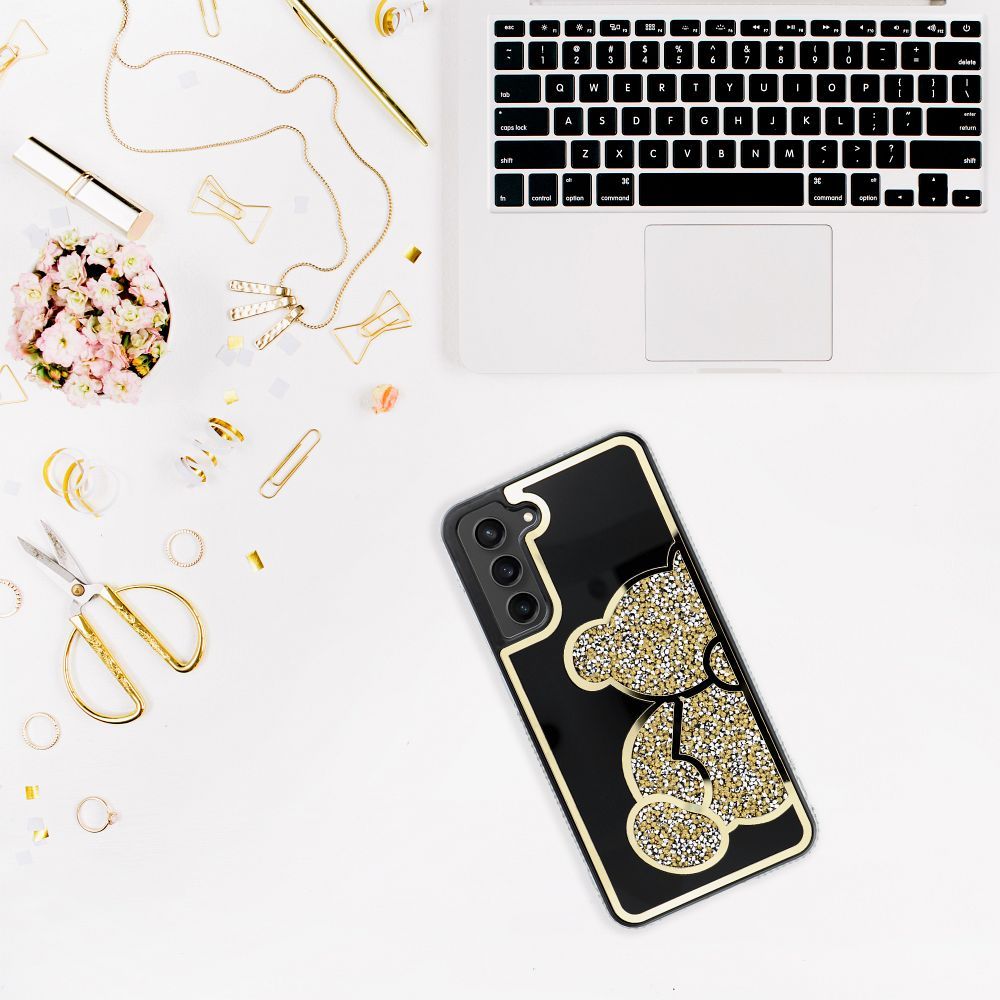 KRYT NA SAMSUNG GALAXY S24 FE HEYCASE TEDDY BEAR GOLD