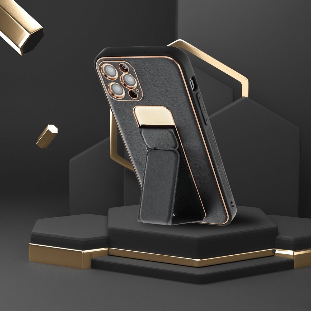 KRYT NA SAMSUNG S24 FE HEYCASE LEATHER STAND BLACK