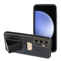 KRYT NA SAMSUNG S24 FE HEYCASE LEATHER STAND BLACK