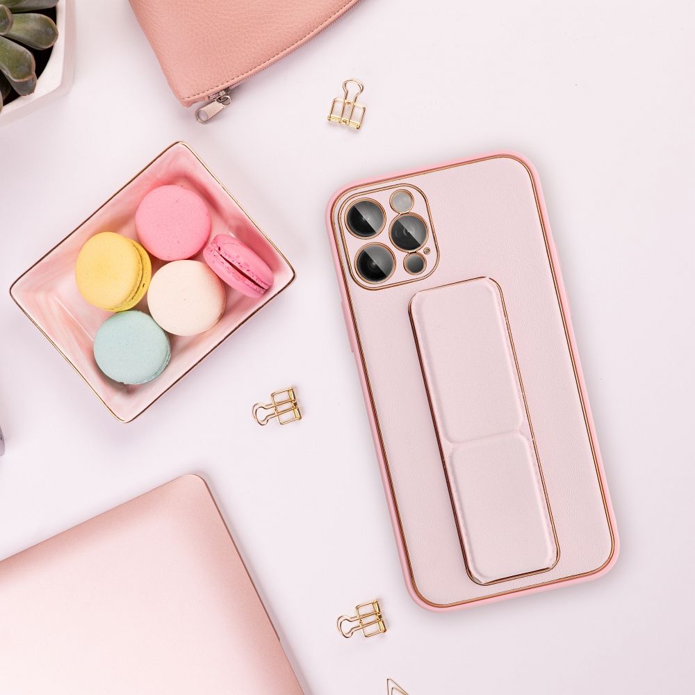 KRYT NA SAMSUNG S24 FE HEYCASE LEATHER STAND PINK