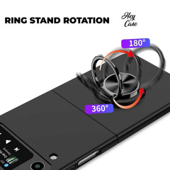 KRYT NA SAMSUNG Z FLIP 4 HEYCASE ICON RING BLACK