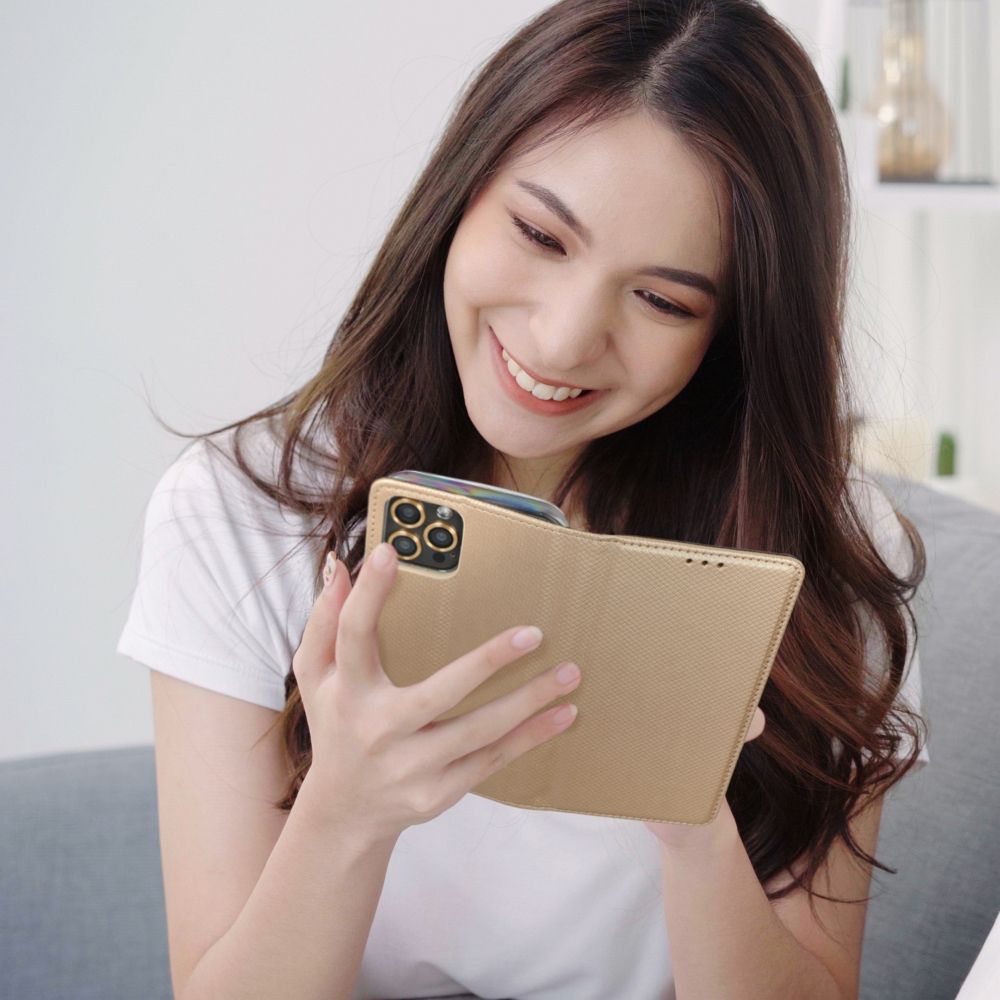 KRYT NA XIAOMI REDMI NOTE 13 PRO 4G HEYCASE WALLET BOOK GOLD