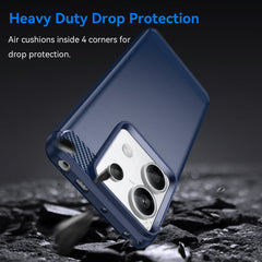Kryt HeyCase Carbon Xiaomi Redmi Note 13 Pro 5g  Blue