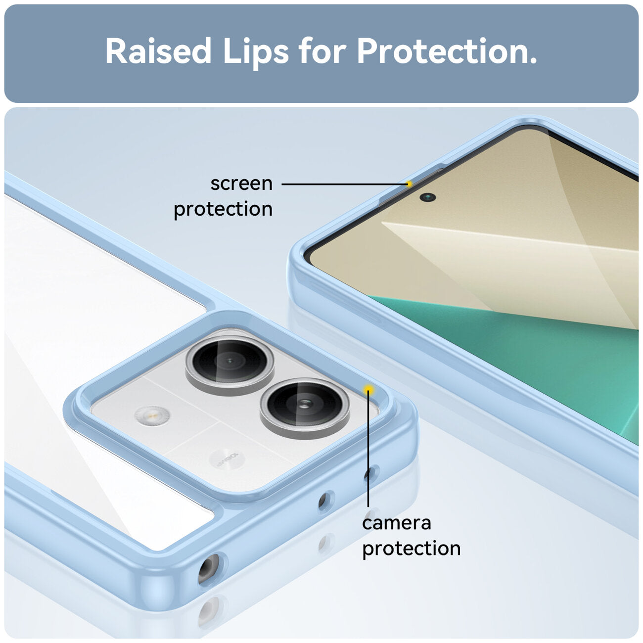 Kryt HeyCase Frame Xiaomi Redmi Note 13 Pro 5g Blue