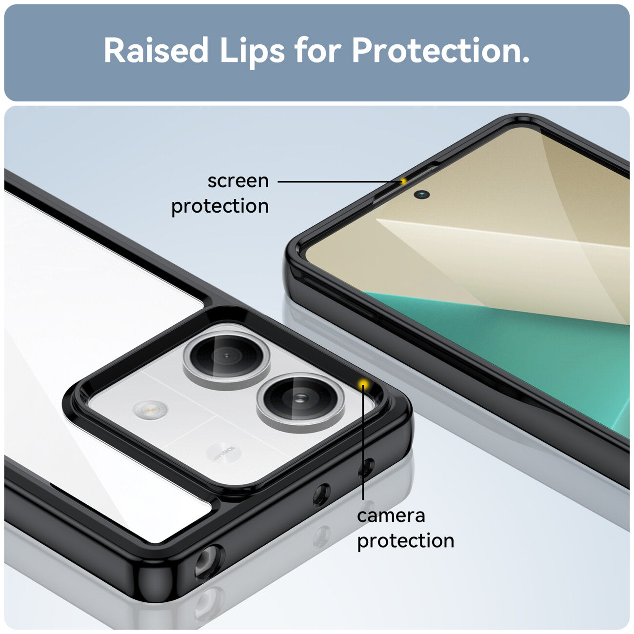 KRYT NA XIAOMI REDMI NOTE 13 PRO PLUS HEYCASE FRAME BLACK