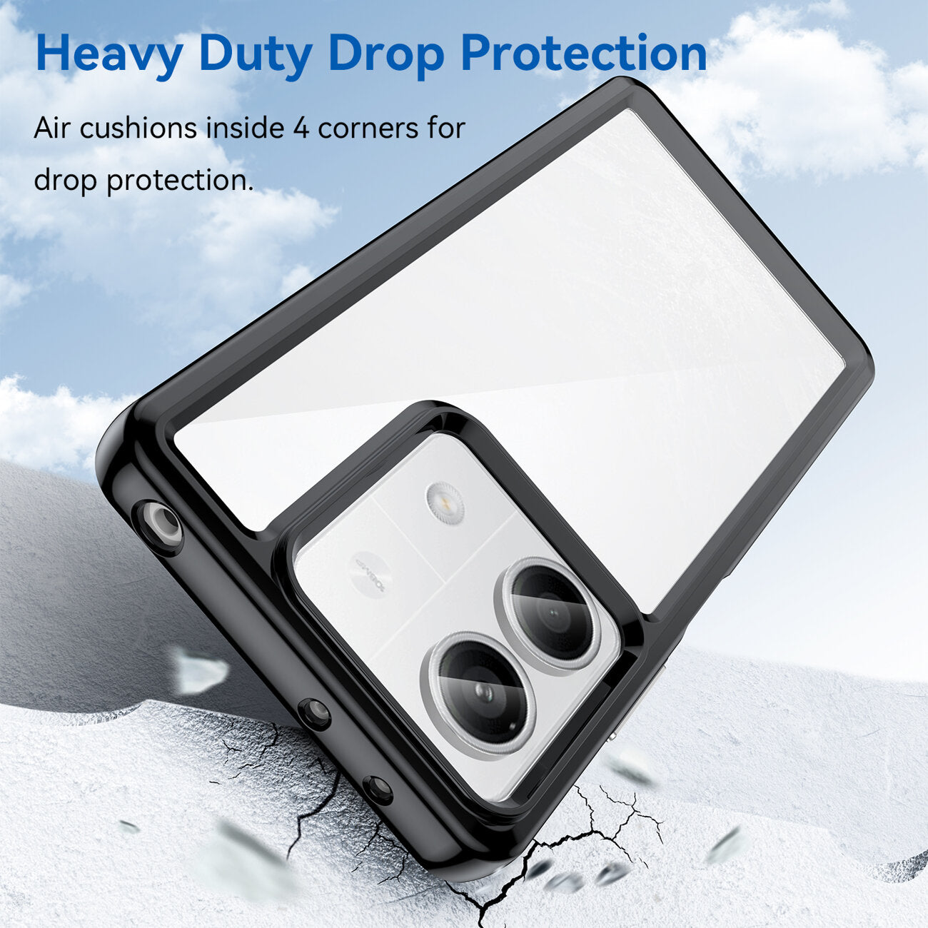 KRYT NA XIAOMI REDMI NOTE 13 PRO PLUS HEYCASE FRAME BLACK