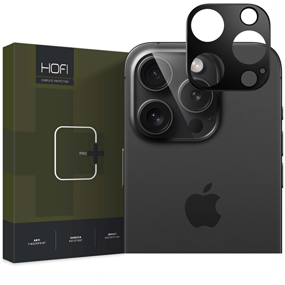 OCHRANNÉ TVRDENÉ SKLO PRE ŠOŠOVKU FOTOAPARÁTU NA IPHONE 16 PRO / 16 PRO MAX HOFI ALUCAM PRO+ MAX BLACK