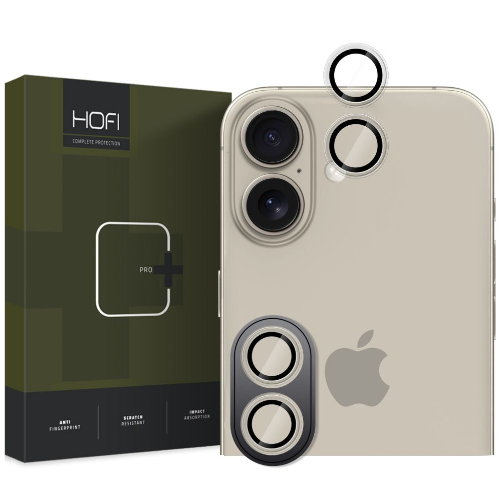 OCHRANNÉ TVRDENÉ SKLO PRE ŠOŠOVKU FOTOAPARÁTU NA IPHONE 16 / 16 PLUS HOFI CAMRING PRO+ CLEAR