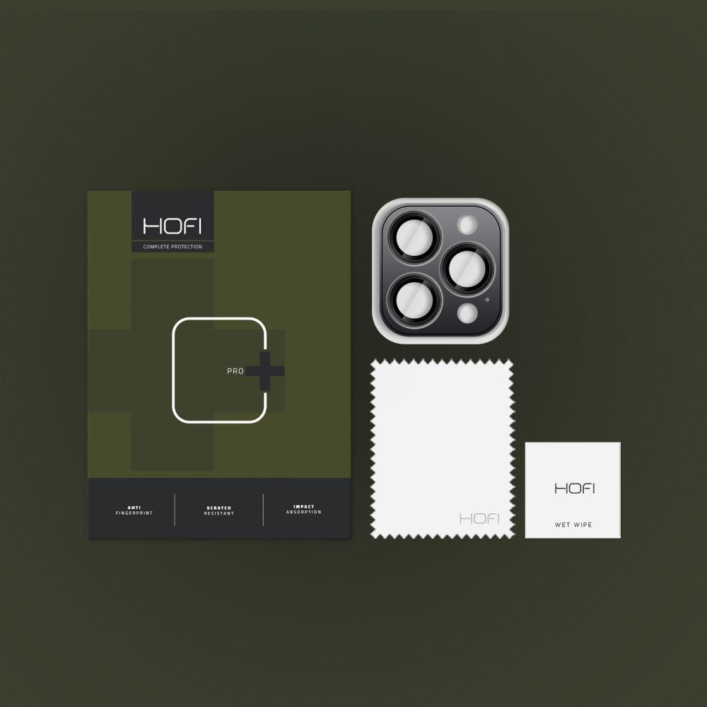 OCHRANNÉ TVRDENÉ SKLO PRE ŠOŠOVKU FOTOAPARÁTU NA  IPHONE 16 PRO / PRO MAX CAMRING PRO+ MAX BLACK