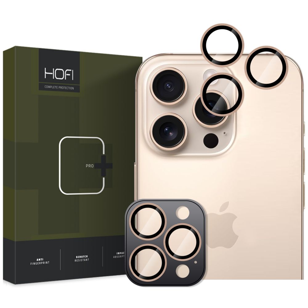 ZAŠTITNO TVRDO STAKLO ZA LEĆU FOTOAPARATA HOFI CAMRING PRO+ IPHONE 16 PRO / 16 PRO MAX PUSTINJSKI TITAN