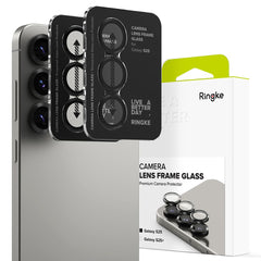 OCHRANNÉ TVRDENÉ SKLO PRE ŠOŠOVKU FOTOAPARÁTU RINGKE CAMERA FRAME PROTECTOR 2-PACK GALAXY S25 BLACK
