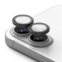 ZAŠTITNO OJAČANO STAKLO ZA LEĆU KAMERE NA IPHONE 16 / 16 PLUS RINGKE  KAMERE PROTECTOR 2-PACK CRNA