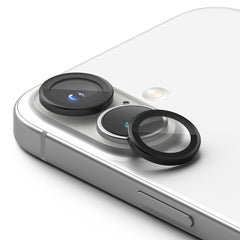 ZAŠTITNO OJAČANO STAKLO ZA LEĆU KAMERE NA IPHONE 16 / 16 PLUS RINGKE  KAMERE PROTECTOR 2-PACK CRNA