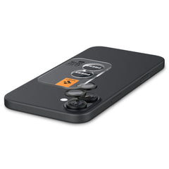 ZAŠTITNO TVRDO STAKLO ZA LEĆU FOTOGRAFSKOG APARATA SPIGEN OPTIK PRO  ”EZ FIT” ZAŠTITNIK KAMERE 2-PACK IPHONE 16 / 16 PLUS CRNA