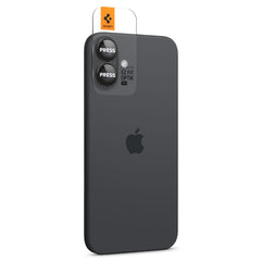 ZAŠTITNO TVRDO STAKLO ZA LEĆU FOTOGRAFSKOG APARATA SPIGEN OPTIK PRO  ”EZ FIT” ZAŠTITNIK KAMERE 2-PACK IPHONE 16 / 16 PLUS CRNA