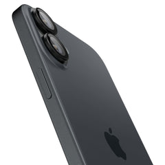 ZAŠTITNO TVRDO STAKLO ZA LEĆU FOTOGRAFSKOG APARATA SPIGEN OPTIK PRO  ”EZ FIT” ZAŠTITNIK KAMERE 2-PACK IPHONE 16 / 16 PLUS CRNA