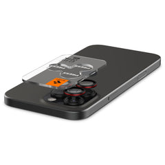 ZAŠTITNO OJAČANO STAKLO ZA LEĆU FOTOGRAFSKOG APARATA SPIGEN OPTIK PRO L-SERIJA GLAS.TR "EZ FIT"  2-PACK IPHONE 14 PRO / PRO MAX / 15 PRO / PRO MAX / 16 PRO / 16 PRO MAX CRNA