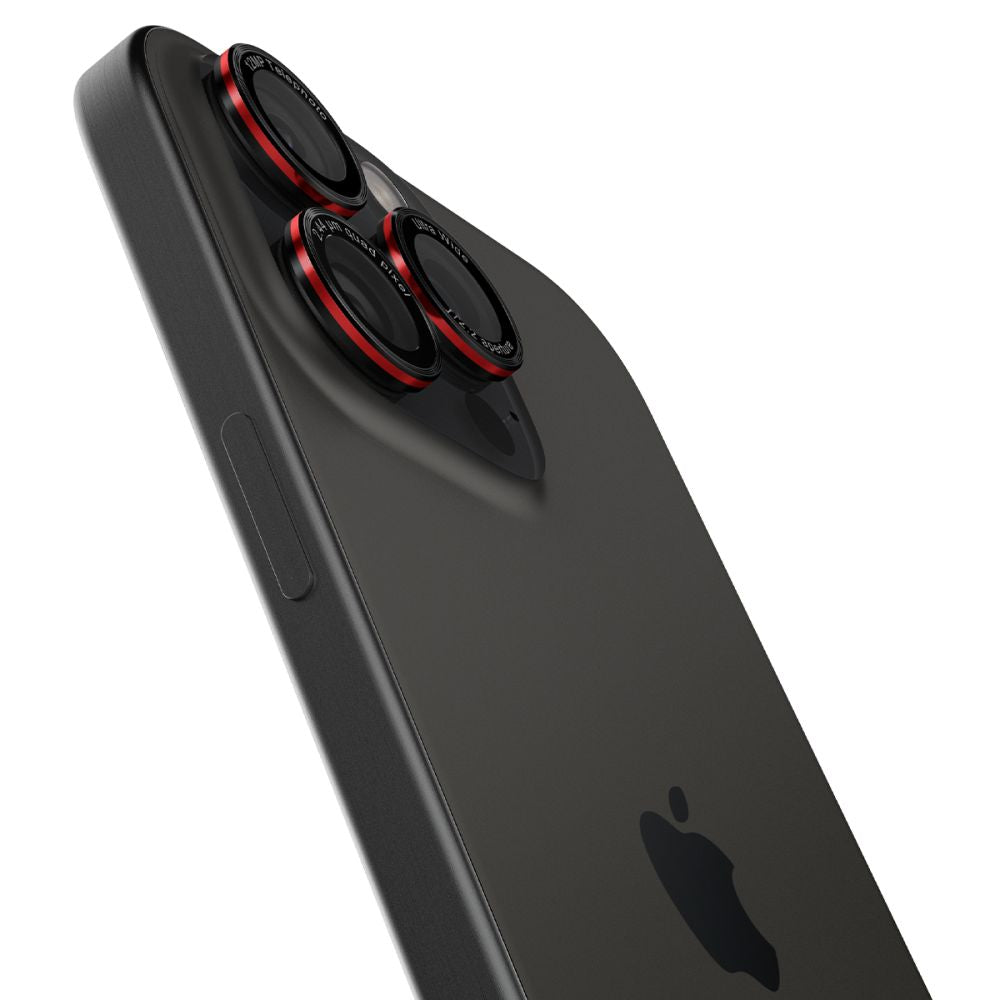 ZAŠTITNO OJAČANO STAKLO ZA LEĆU FOTOGRAFSKOG APARATA SPIGEN OPTIK PRO L-SERIJA GLAS.TR "EZ FIT"  2-PACK IPHONE 14 PRO / PRO MAX / 15 PRO / PRO MAX / 16 PRO / 16 PRO MAX CRNA